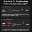 TUTT 16” Dual Portable Monitor | Single Cable Connection | 16:10 Ratio IPS, Stand-Alone Design | Windows, MacBook | S900
