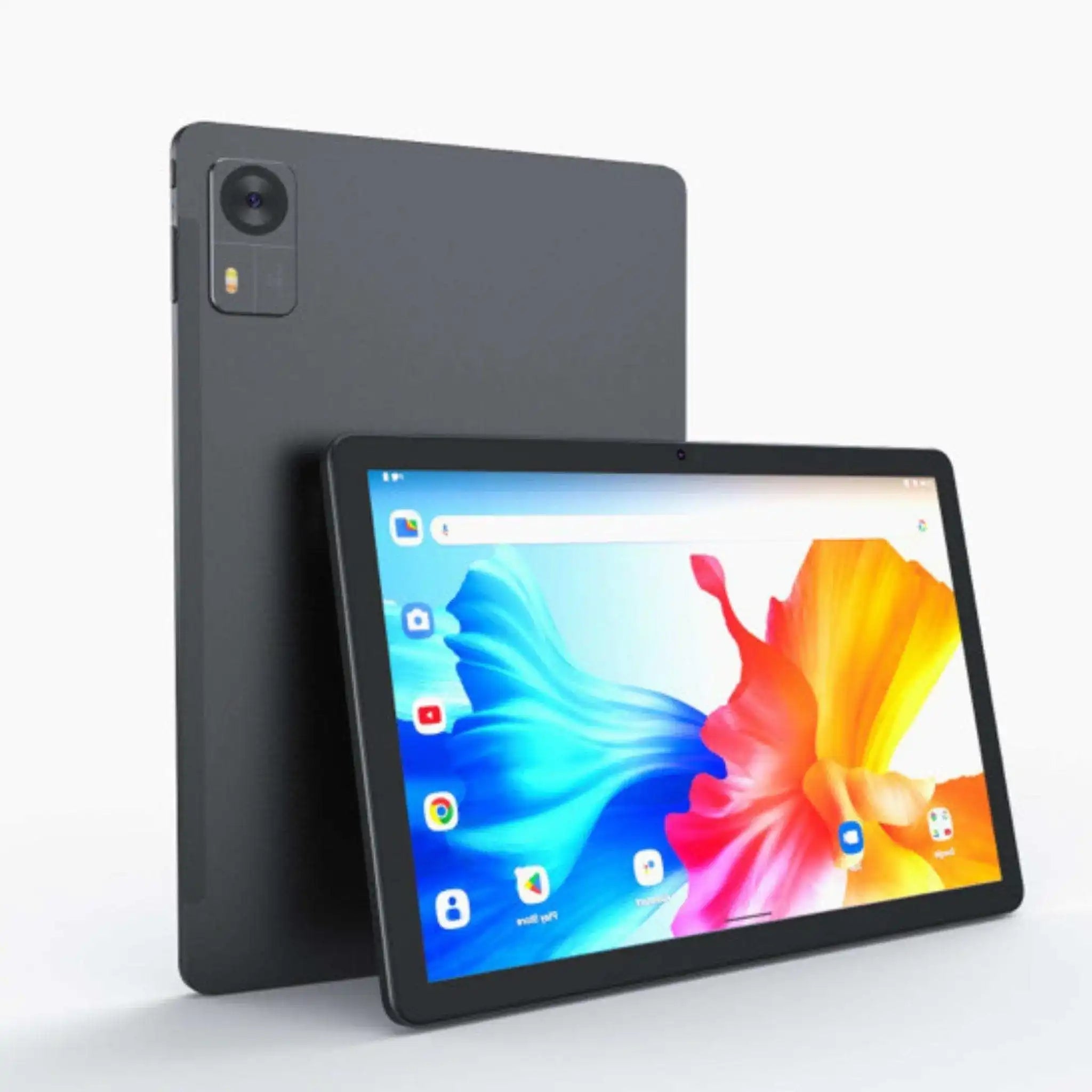 TUTT 2 in 1 Pro 10.1” Tablet LTE 4G SIM card 5G WiFi FHD Android 13 with Keyboard, Case, Stylus, 128GB +12GB RAM, 13/5MP Dual Camera, Octa-Core CPU GPS | 128GB | English-Arabic Key