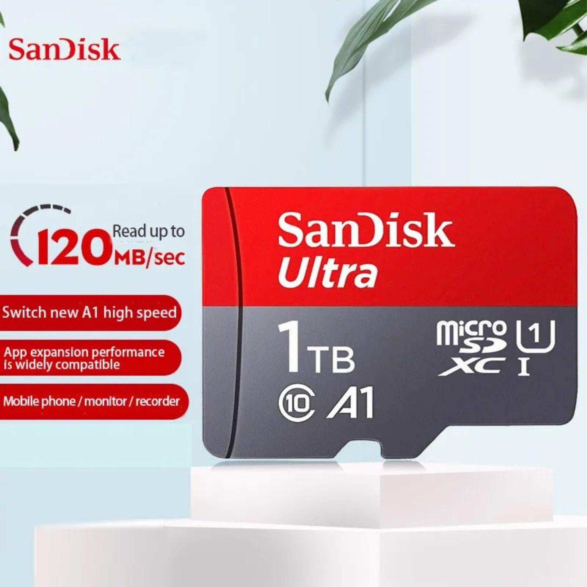 TUTT 3 in 1 | SanDisk Extreme PRO®  64/128/256/512GB 1TB Ultra microSDXC MicroSD Memory Card Speed 200MB/s Read | 90MB/s + Lightning to SD Card iPhone iPad + 2-in-1 SD Card Reader USB3.0 5Gbps