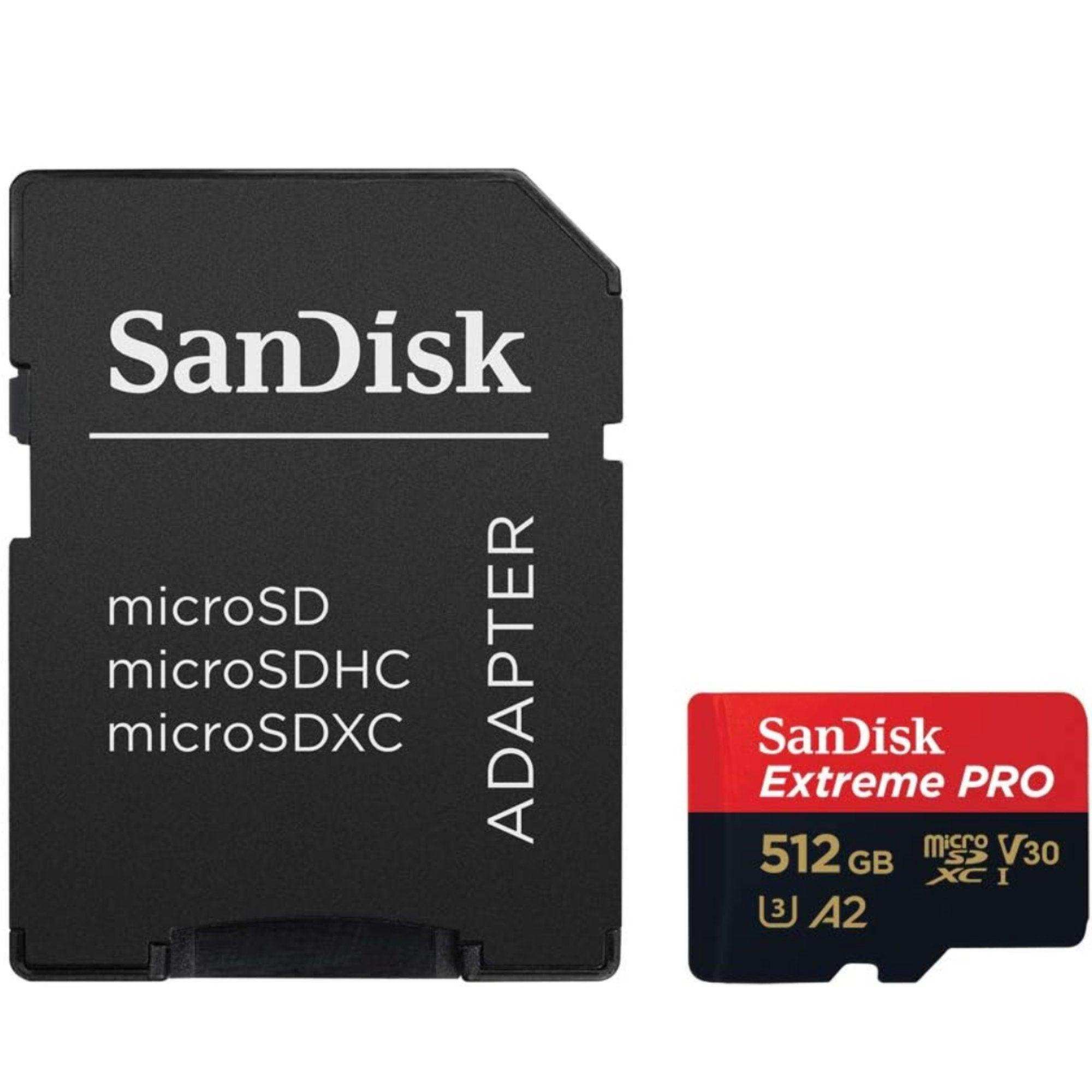 TUTT 3 in 1 | SanDisk Extreme PRO®  64/128/256/512GB 1TB Ultra microSDXC MicroSD Memory Card Speed 200MB/s Read | 90MB/s + Lightning to SD Card iPhone iPad + 2-in-1 SD Card Reader USB3.0 5Gbps