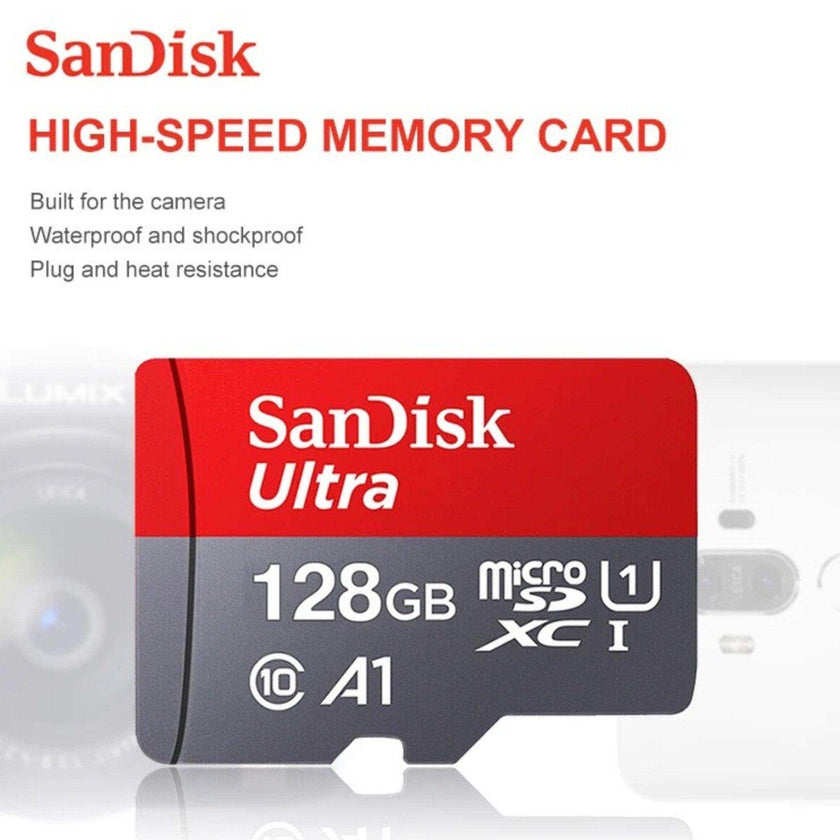 TUTT 3 in 1 | SanDisk Extreme PRO®  64/128/256/512GB 1TB Ultra microSDXC MicroSD Memory Card Speed 200MB/s Read | 90MB/s + Lightning to SD Card iPhone iPad + 2-in-1 SD Card Reader USB3.0 5Gbps