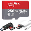 TUTT 3 in 1 | SanDisk Extreme PRO®  64/128/256/512GB 1TB Ultra microSDXC MicroSD Memory Card Speed 200MB/s Read | 90MB/s + Lightning to SD Card iPhone iPad + 2-in-1 SD Card Reader USB3.0 5Gbps