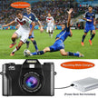 TUTT 4K 48MP Digital Camera for Vlogging 3.0’’ 180° Flip Screen, WiFi, 16X Digital Zoom, Wide Angle & Macro Lens Mic, Full Combo | 128GB SanDisk 3 in 1 SD/TF/Charging Kit