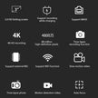 TUTT 4K 48MP Digital Camera for Vlogging 3.0’’ 180° Flip Screen, WiFi, 16X Digital Zoom, Wide Angle & Macro Lens Mic, Full Combo | 128GB SanDisk 3 in 1 SD/TF/Charging Kit