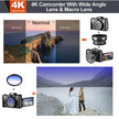 TUTT 4K 48MP Digital Camera for Vlogging 3.0’’ 180° Flip Screen, WiFi, 16X Digital Zoom, Wide Angle & Macro Lens Mic, Full Combo | 128GB SanDisk 3 in 1 SD/TF/Charging Kit