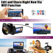 TUTT 4K 48MP Digital Camera for Vlogging 3.0’’ 180° Flip Screen, WiFi, 16X Digital Zoom, Wide Angle & Macro Lens Mic, Full Combo | 128GB SanDisk 3 in 1 SD/TF/Charging Kit