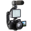 TUTT 4K 48MP Digital Camera for Vlogging 3.0’’ 180° Flip Screen, WiFi, 16X Digital Zoom, Wide Angle & Macro Lens Mic, Full Combo | 128GB SanDisk 3 in 1 SD/TF/Charging Kit