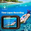 TUTT 4K 60fps 20MP Waterproof Action Camera Dash Cam 2” IPS Display IP68 Waterproof Underwater Wi-fi Motion Camera Hamlet Vlogging Hard Case 128GB SanDisk 3 in 1 SD/TF/Charging Kit