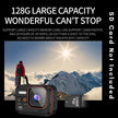 TUTT 4K 60fps 20MP Waterproof Action Camera Dash Cam 2” IPS Display IP68 Waterproof Underwater Wi-fi Motion Camera Hamlet Vlogging Hard Case 128GB SanDisk 3 in 1 SD/TF/Charging Kit