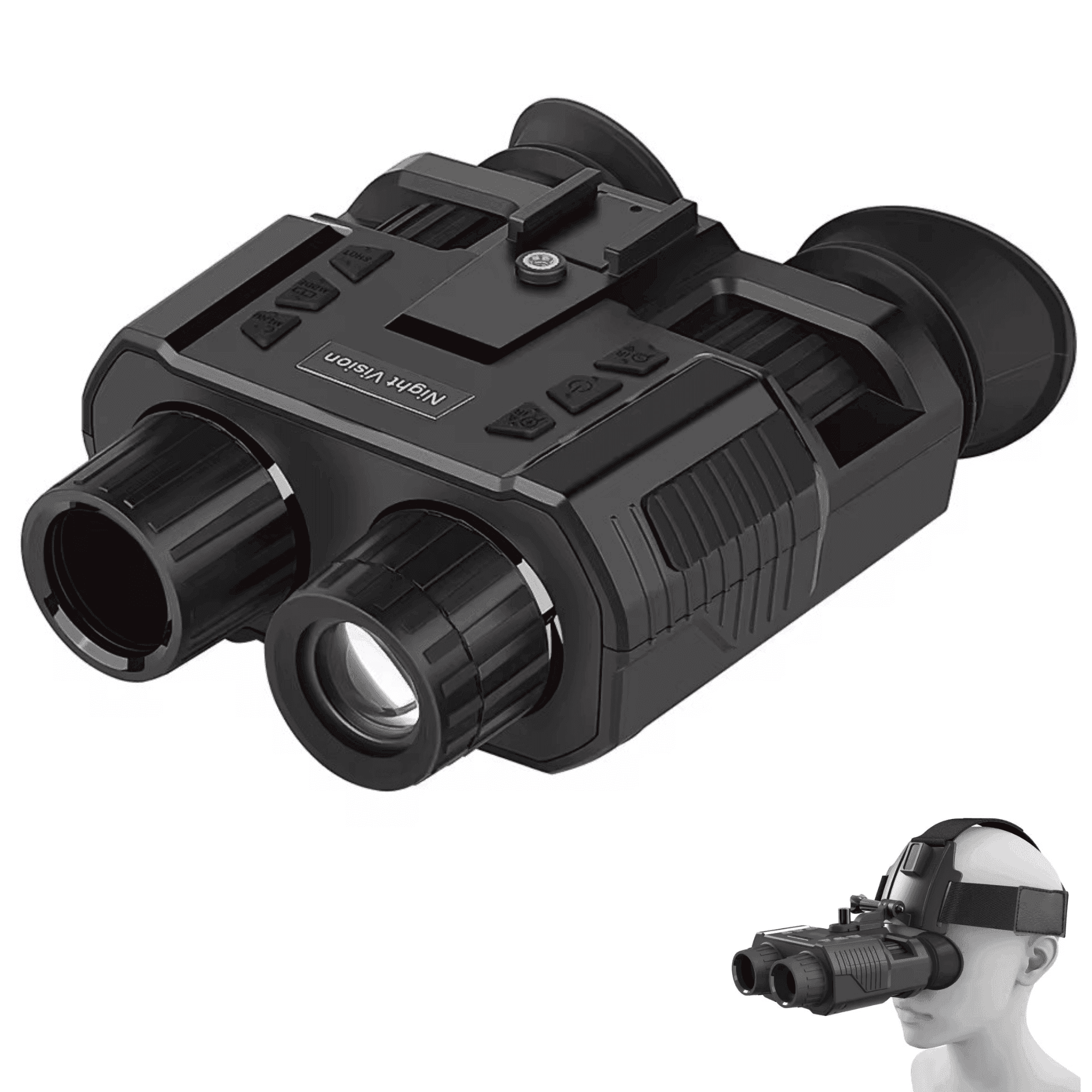 TUTT 4K FHD Night Vision Goggles NV8000 | Helmet Mounted | 8X Digital Zoom | Infrared Night Vision Binoculars with 3D Viewing