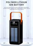 TUTT 60,000 mAh Solar Power Bank | Fast Charging | Built-In Cables | Flashlight | PowerBanks PD 22.5W Portable Phone Mobile Charger