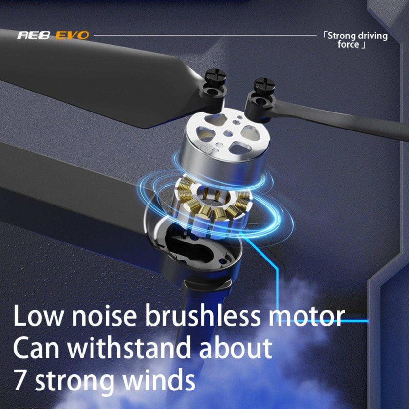 TUTT AE8 EVO 8K Professional GPS 5G Drone with Dual HD Camera 360 Optical Flow Laser Obstacle Avoidance 3-Axis Mechanical Gimbal & EIS Stabilization Intelligent Modes Brushless 2* Batteries 335gr
