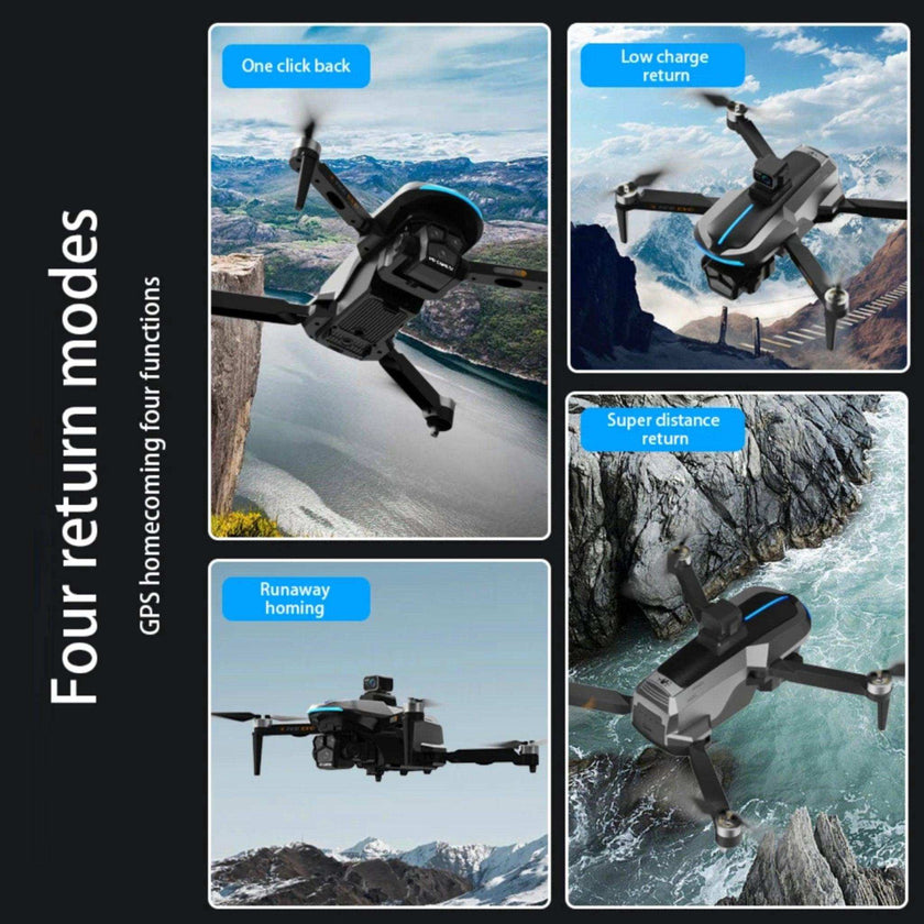 TUTT AE8 EVO 8K Professional GPS 5G Drone with Dual HD Camera 360 Optical Flow Laser Obstacle Avoidance 3-Axis Mechanical Gimbal & EIS Stabilization Intelligent Modes Brushless 2* Batteries 335gr