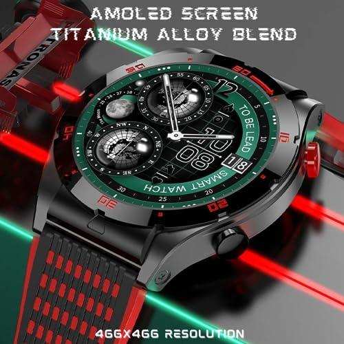 TUTT Sport Smartwatch AMOLED Screen Titanium Alloy BT Call AI Voice | Activity Fitness Tracker Smart Watch for Men Women
