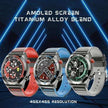 TUTT Sport Smartwatch AMOLED Screen Titanium Alloy BT Call AI Voice | Activity Fitness Tracker Smart Watch for Men Women