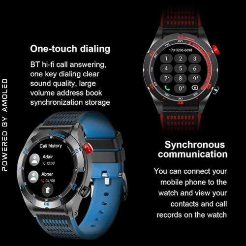 TUTT Sport Smartwatch AMOLED Screen Titanium Alloy BT Call AI Voice | Activity Fitness Tracker Smart Watch for Men Women