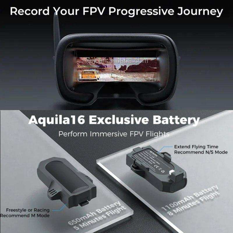 Aquila16 BETAFPV Brushless Quadcopter with Goggles Fly Indoor and Outdoor 3 speeds with SLOW/MID/FAST. With Turtle Mode Full Combo With 2 Batteries