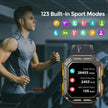 TUTT Smartwatch for Men Military Rugged | Speaker Pedometer IP68 Waterproof 1.83'' HD Tactical Smart Watch Fitness and Health Tracking Long Battery Life C20-Pro