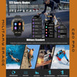 TUTT Smartwatch for Men Military Rugged | Speaker Pedometer IP68 Waterproof 1.83'' HD Tactical Smart Watch Fitness and Health Tracking Long Battery Life C20-Pro