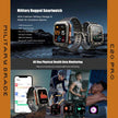 TUTT Smartwatch for Men Military Rugged | Speaker Pedometer IP68 Waterproof 1.83'' HD Tactical Smart Watch Fitness and Health Tracking Long Battery Life C20-Pro