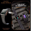 TUTT Smartwatch for Men Military Rugged | Speaker Pedometer IP68 Waterproof 1.83'' HD Tactical Smart Watch Fitness and Health Tracking Long Battery Life C20-Pro