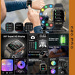 TUTT Smartwatch for Men Military Rugged | Speaker Pedometer IP68 Waterproof 1.83'' HD Tactical Smart Watch Fitness and Health Tracking Long Battery Life C20-Pro