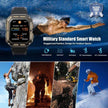 TUTT Smartwatch for Men Military Rugged | Speaker Pedometer IP68 Waterproof 1.83'' HD Tactical Smart Watch Fitness and Health Tracking Long Battery Life C20-Pro
