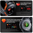 TUTT Smartwatch for Men | 1 ATM 10 Meter Depth AMOLED screen  | 410mah Long Battery Life Fitness Health Tracking Smart Watch Military Rugged  C25