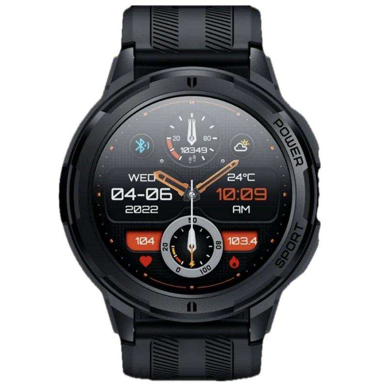 TUTT Smartwatch for Men | 1 ATM 10 Meter Depth AMOLED screen  | 410mah Long Battery Life Fitness Health Tracking Smart Watch Military Rugged  C25