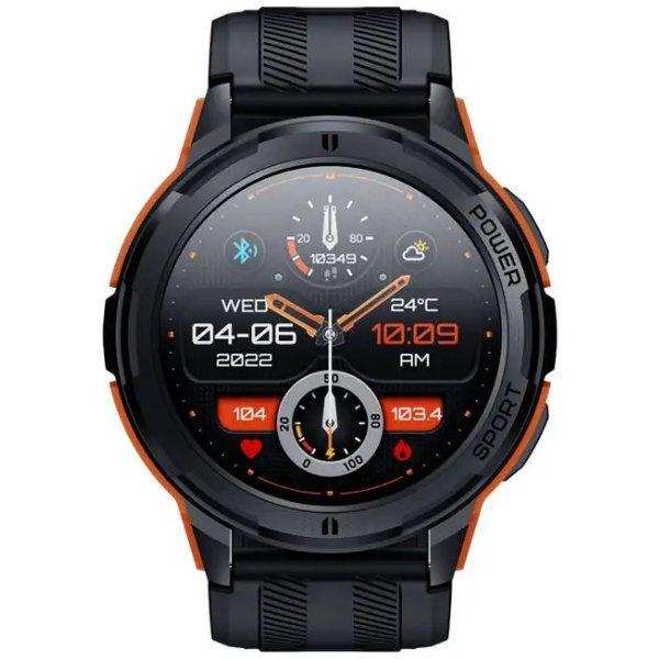 TUTT Smartwatch for Men | 1 ATM 10 Meter Depth AMOLED screen  | 410mah Long Battery Life Fitness Health Tracking Smart Watch Military Rugged  C25