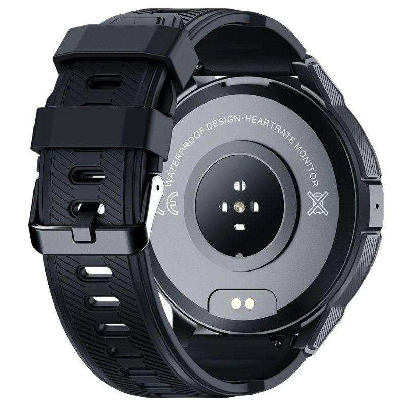 TUTT Smartwatch for Men | 1 ATM 10 Meter Depth AMOLED screen  | 410mah Long Battery Life Fitness Health Tracking Smart Watch Military Rugged  C25