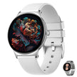 TUTT  Classic Smartwatch for Women Men AMOLED 1.43”  | Ultra-Thin Frame | Always-on-Display | Fitness Health Tracker V89 Pro | Two Straps: Steel & Rubber | Smart Watch for Android iOS