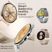 TUTT  Classic Smartwatch for Women Men AMOLED 1.43”  | Ultra-Thin Frame | Always-on-Display | Fitness Health Tracker V89 Pro | Two Straps: Steel & Rubber | Smart Watch for Android iOS