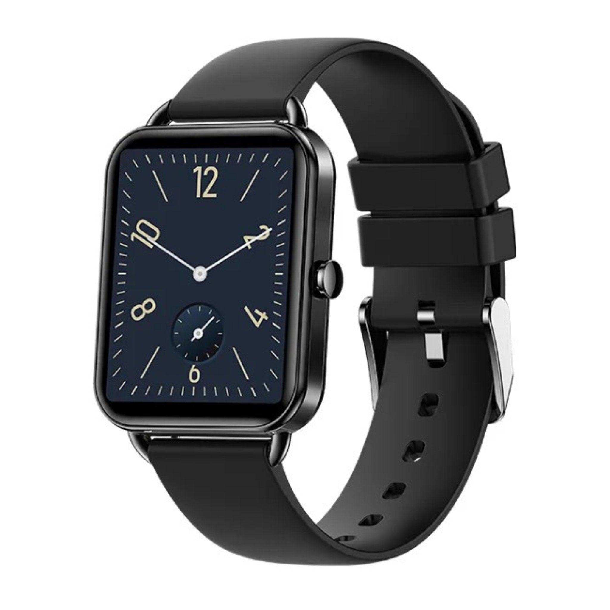 TUTT Classic Smartwatch Men Women AMOLED Touch Screen 1.65 Inch BT Calling Smart Watch Fitness Sports Tracker Rubber Straps DA2