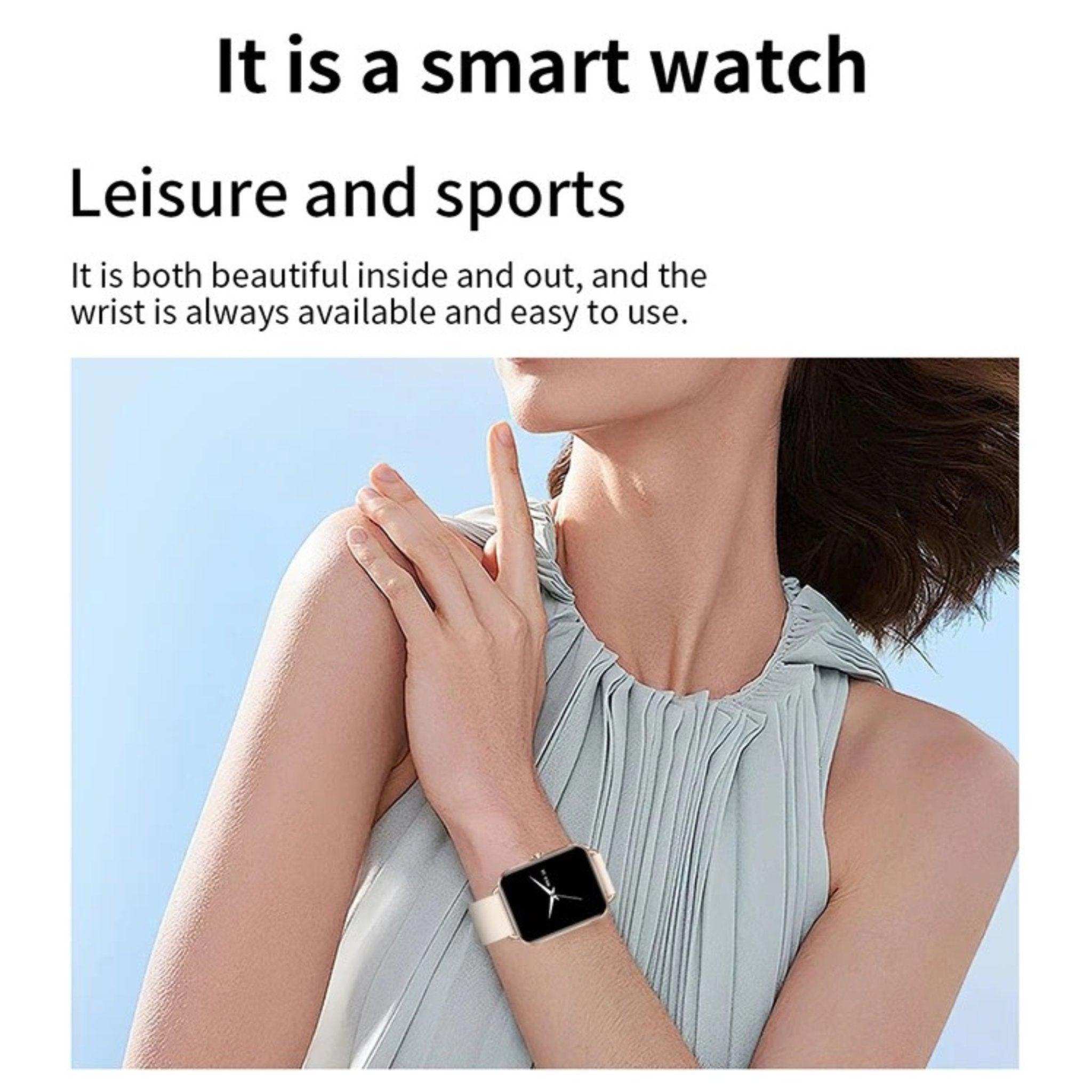 TUTT Classic Smartwatch Men Women AMOLED Touch Screen 1.65 Inch BT Calling Smart Watch Fitness Sports Tracker Rubber Straps DA2