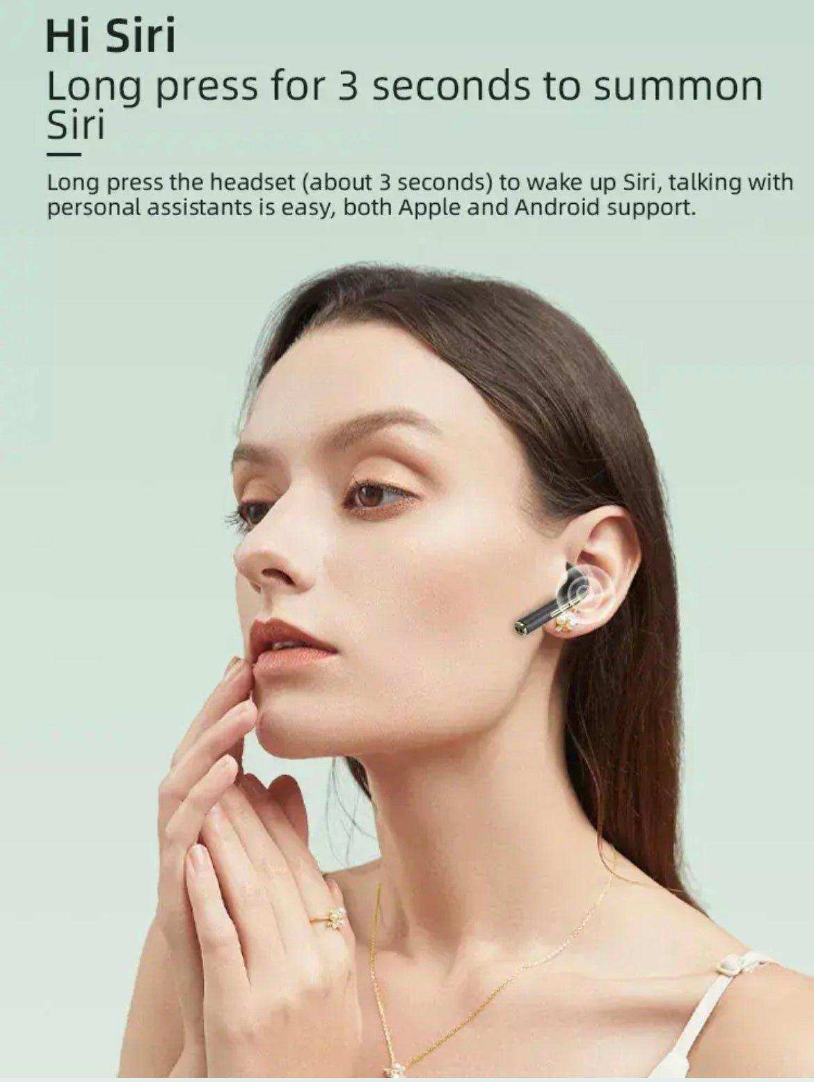 TUTT Classic Wireless Earbuds, Mini Bluetooth 5.3 Headphones HiFi Stereo, Wireless Earphones with ENC Noise Cancelling Mic, Touch Control, Type-C Charging, IPX7 Waterproof in Ear
