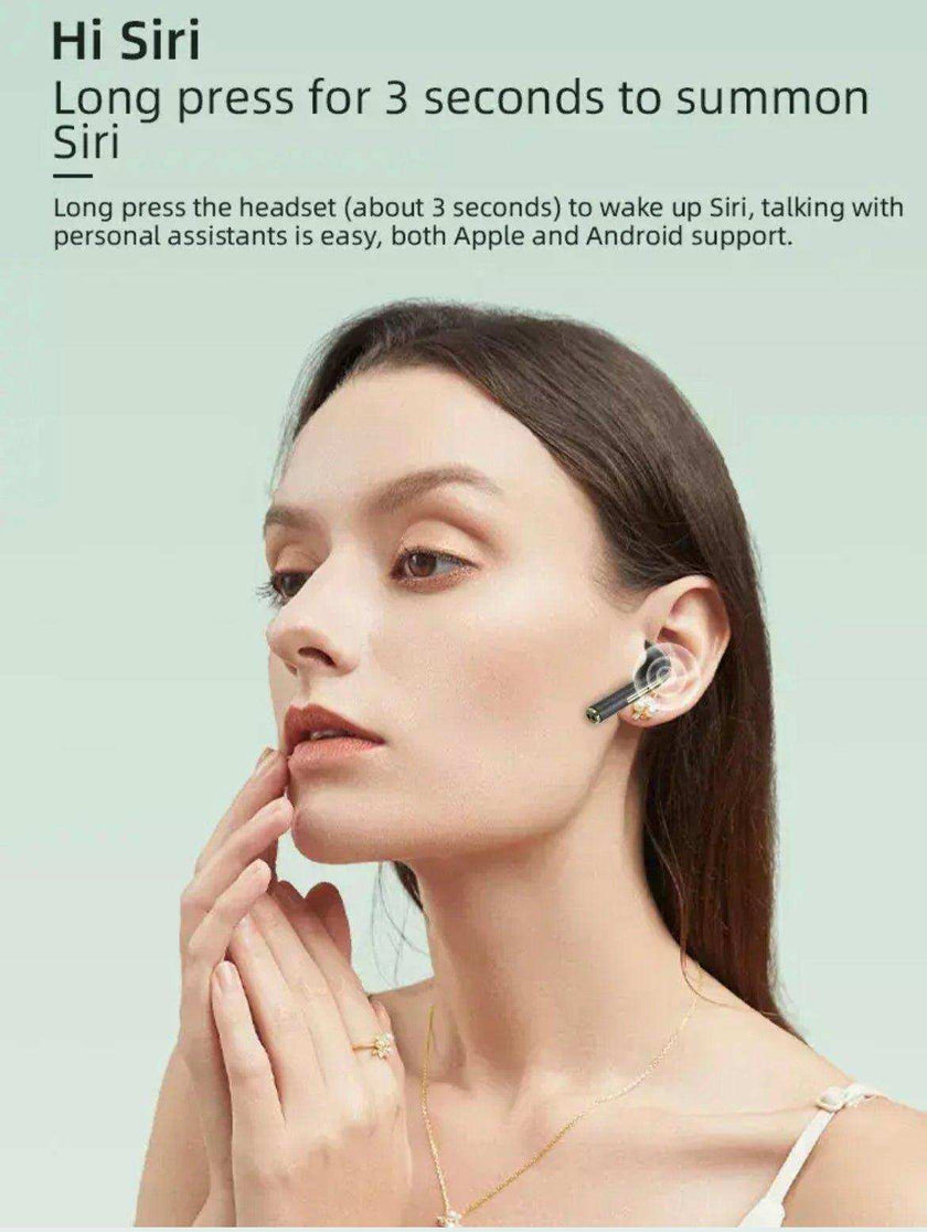 TUTT Classic Wireless Earbuds, Mini Bluetooth 5.3 Headphones HiFi Stereo, Wireless Earphones with ENC Noise Cancelling Mic, Touch Control, Type-C Charging, IPX7 Waterproof in Ear