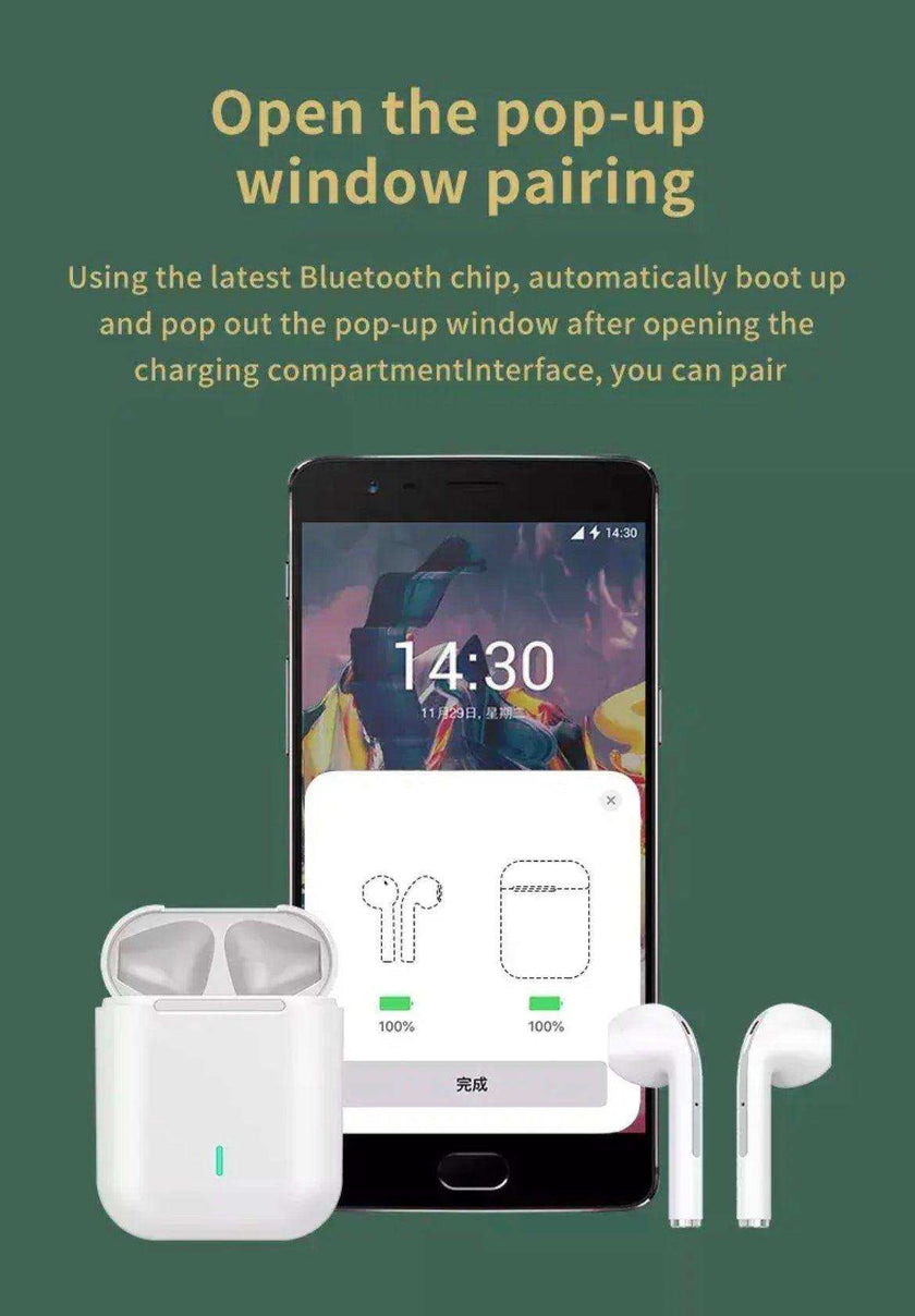 TUTT Classic Wireless Earbuds, Mini Bluetooth 5.3 Headphones HiFi Stereo, Wireless Earphones with ENC Noise Cancelling Mic, Touch Control, Type-C Charging, IPX7 Waterproof in Ear