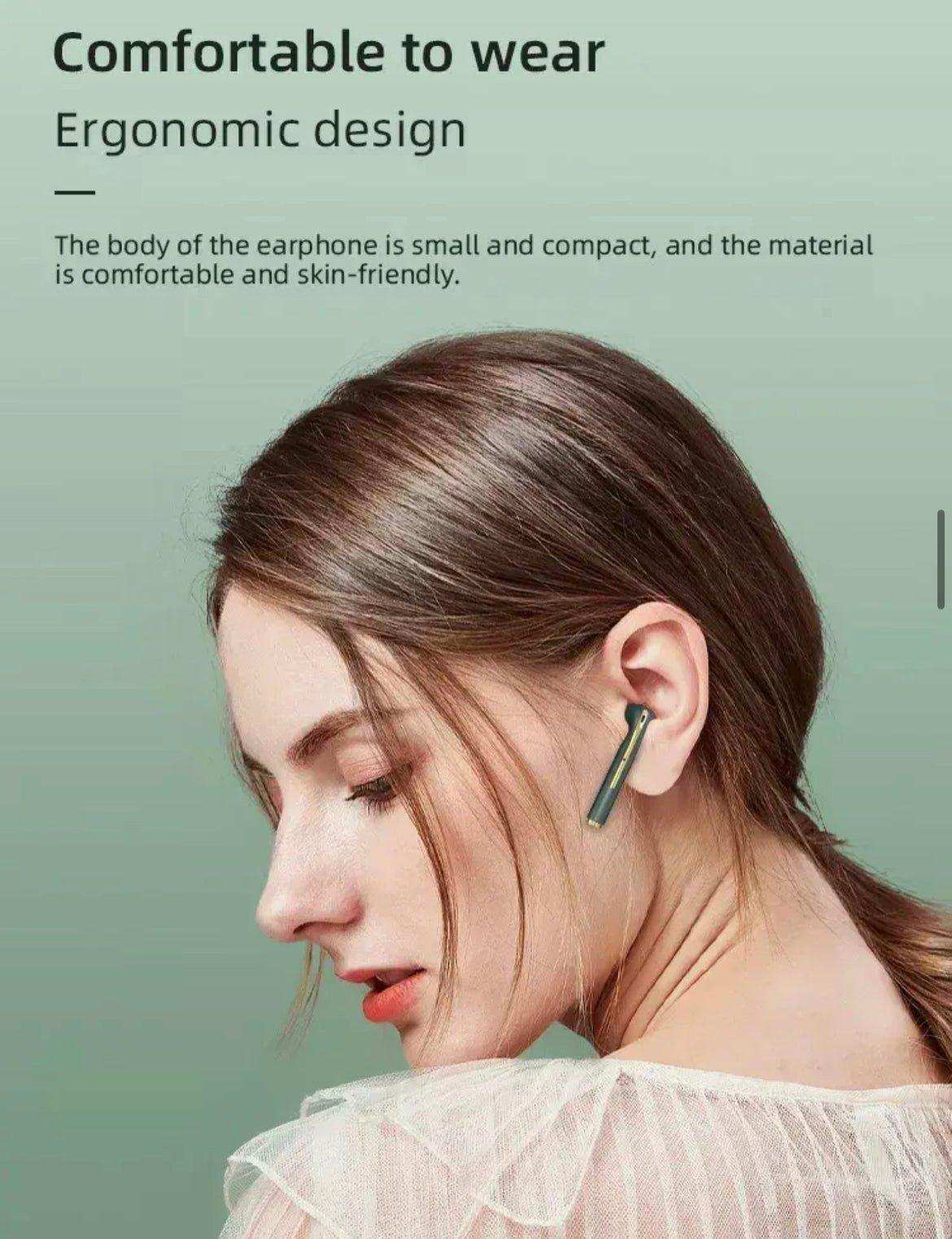 TUTT Classic Wireless Earbuds, Mini Bluetooth 5.3 Headphones HiFi Stereo, Wireless Earphones with ENC Noise Cancelling Mic, Touch Control, Type-C Charging, IPX7 Waterproof in Ear