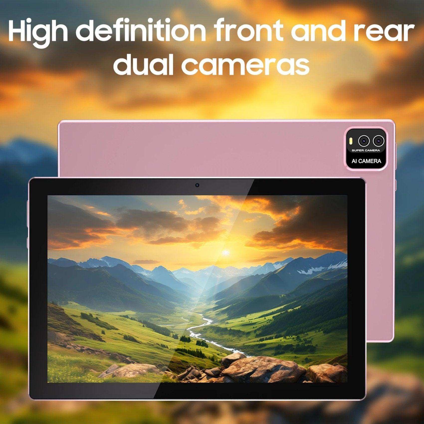 TUTT 10” Tablet Android 13 Keyboard, Mouse, Case, Stylus, 128GB ROM+12GB RAM | Dual Camera CP20 128GB SanDisk