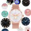 TUTT DT Women Diamond AMOLED Screen SmartWatch for Ladies Reloj Inteligente Fitness Sport Health Smart Watch Steel Straps