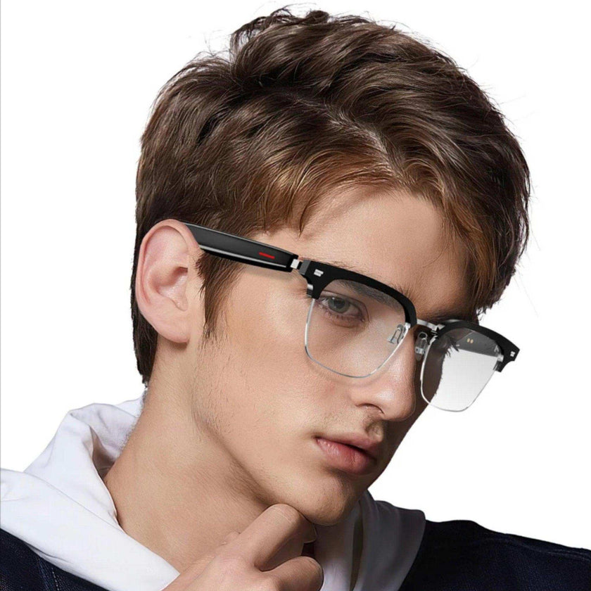 TUTT Bluetooth Smart Glasses Anti-Blue Ray UV | Wireless Call & Music AI Voice | Replaceable Lenses With Prescription