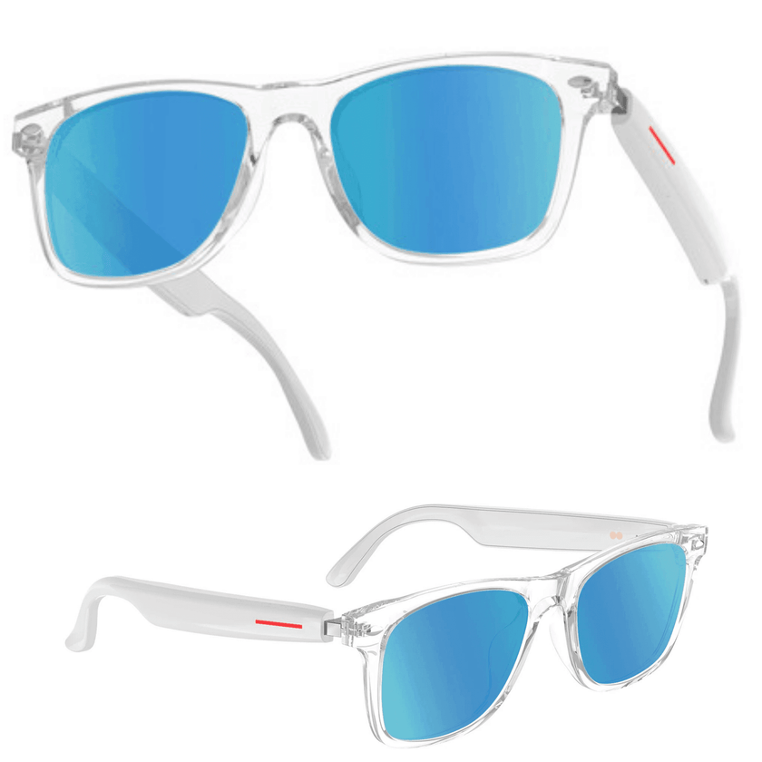 TUTT Bluetooth Smart Glasses Anti-Blue Ray | Wireless Call & Music AI Voice & Camera Control Sunglasses | E13 Anti Blue Ray Test Kit | Replaceable With Prescription