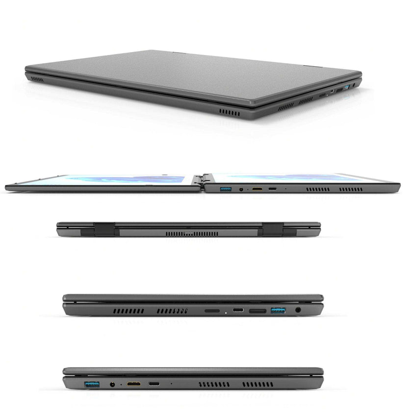 TUTT E140D 2.2K 14''  IPS 2-in-1 Laptop  Dual Touch Screen 360° Flip Notebook Gary With Stand Keyboard (1 TB SSD/ 32 GB RAM) | Intel® N95 2.4G/5G WIFI | Windows 11 Pro Mouse