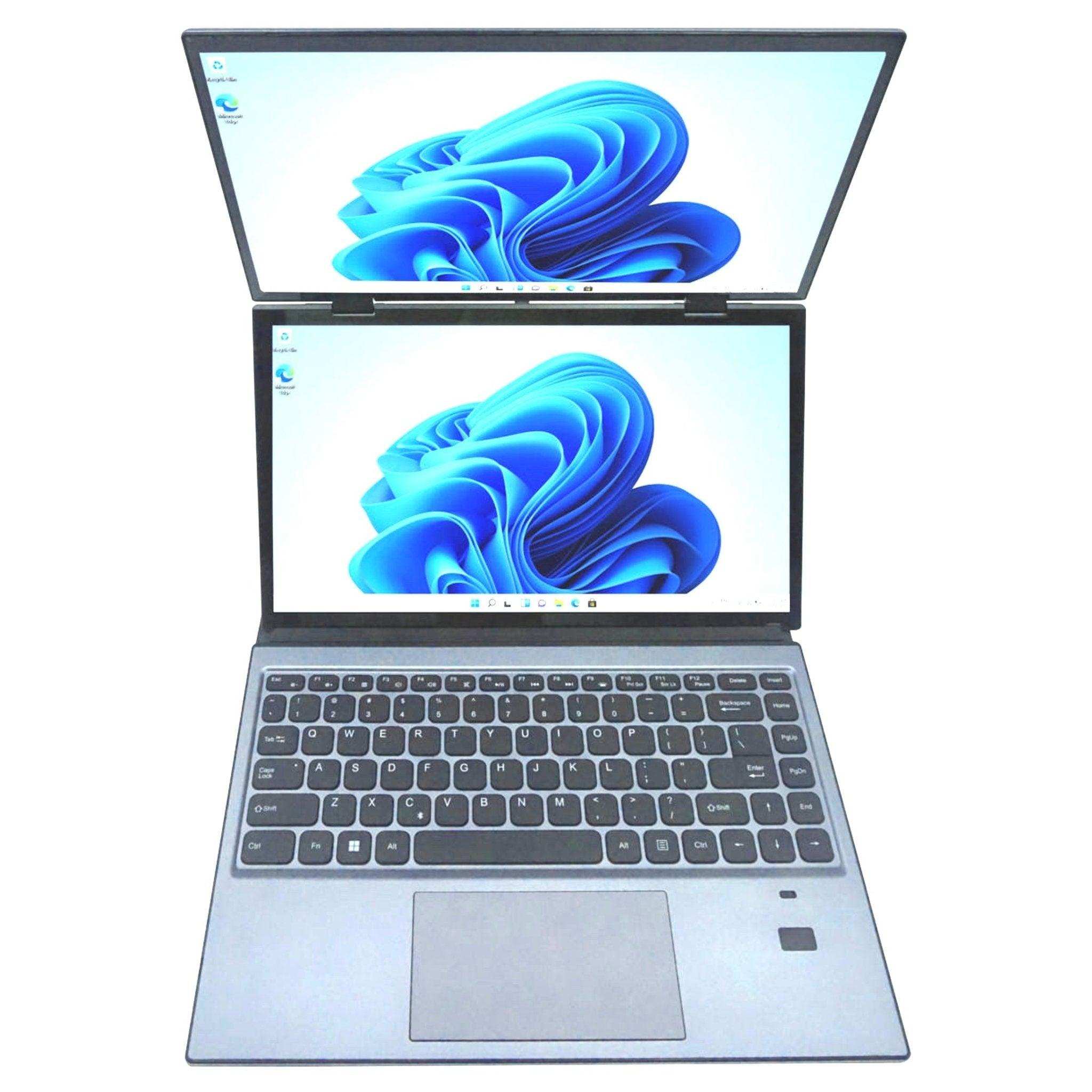 TUTT E140D 2.2K 14''  IPS 2-in-1 Laptop  Dual Touch Screen 360° Flip Notebook Gary With Stand Keyboard (1 TB SSD/ 32 GB RAM) | Intel® N95 2.4G/5G WIFI | Windows 11 Pro Mouse
