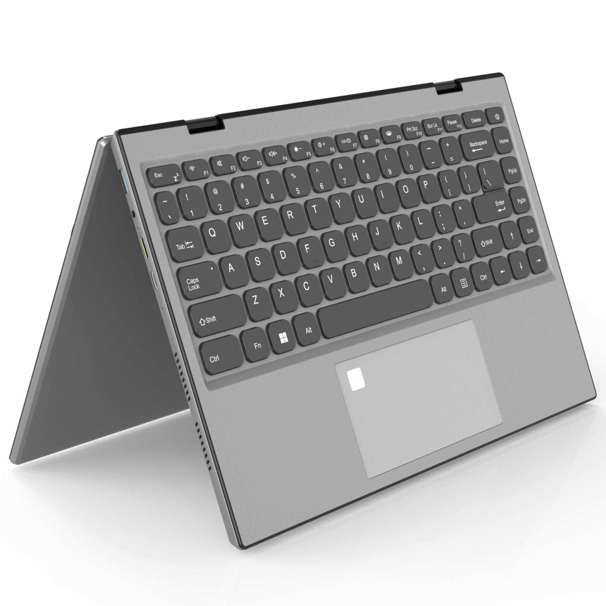 TUTT E140Y 2.2K 14''  IPS 2-in-1 Laptop Touch Screen 360° Flip Notebook Silver (1 TB SSD/ 32 GB RAM) | Intel® Processor N95 2.4G/5G WIFI BacklitKeyboard | Windows 11 Pro with Mouse