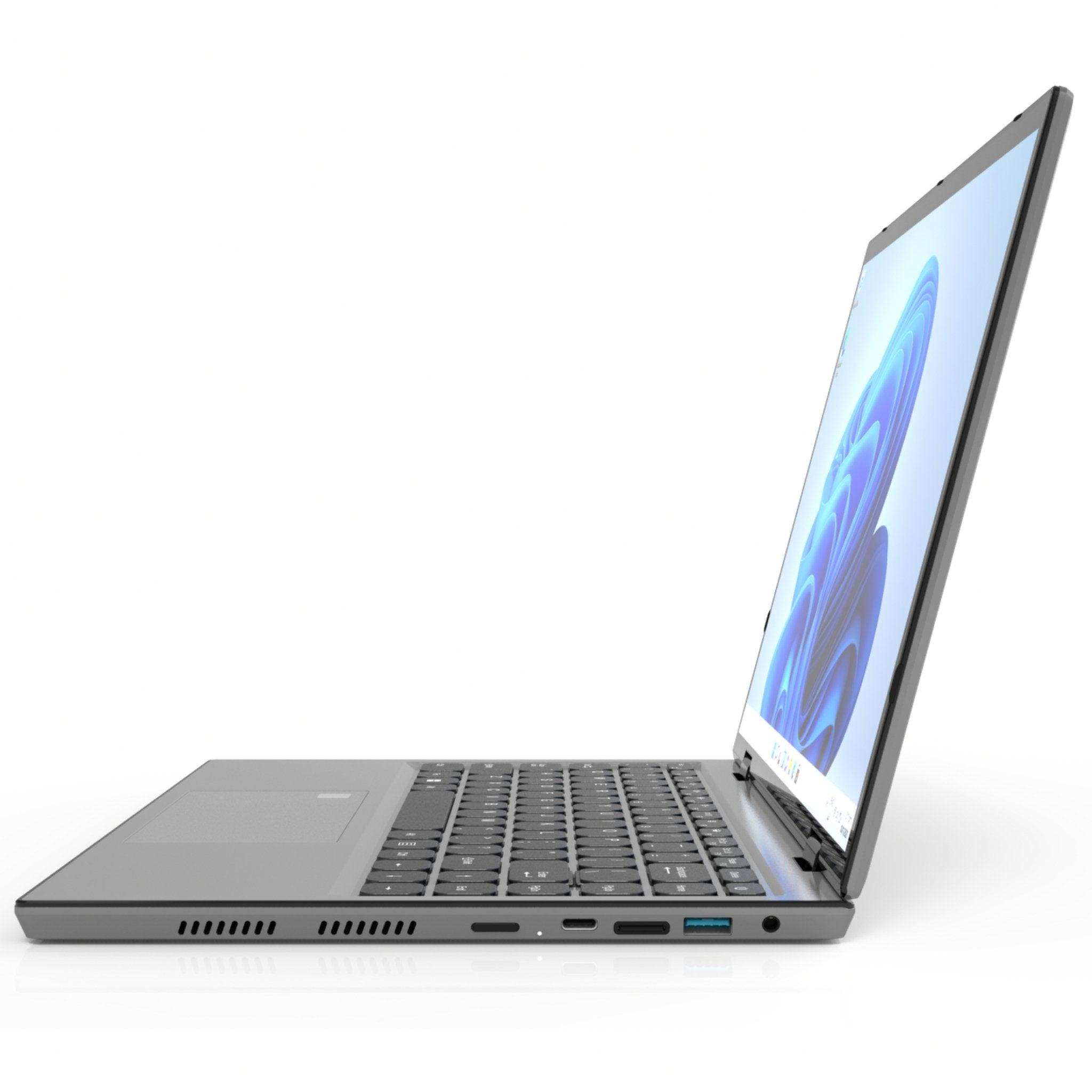 TUTT E140Y 2.2K 14''  IPS 2-in-1 Laptop Touch Screen 360° Flip Notebook Silver (1 TB SSD/ 32 GB RAM) | Intel® Processor N95 2.4G/5G WIFI BacklitKeyboard | Windows 11 Pro with Mouse