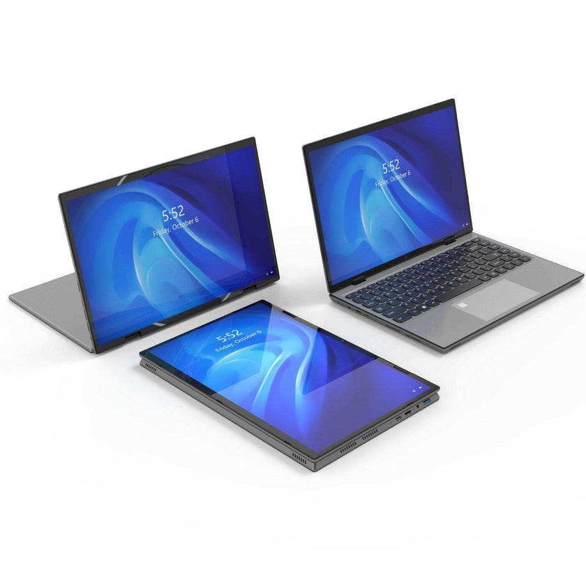 TUTT E140Y 2.2K 14''  IPS 2-in-1 Laptop Touch Screen 360° Flip Notebook Silver (1 TB SSD/ 32 GB RAM) | Intel® Processor N95 2.4G/5G WIFI BacklitKeyboard | Windows 11 Pro with Mouse