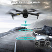 TUTT H25 4K HD GPS Mini Drone for Foldable RC Quadcopter, 5G Transmission 20 Flight Time, Brushless Motor, Auto return, Follow & Orbit & Pointway Intelligence 3D Flip Modes 2* Batt