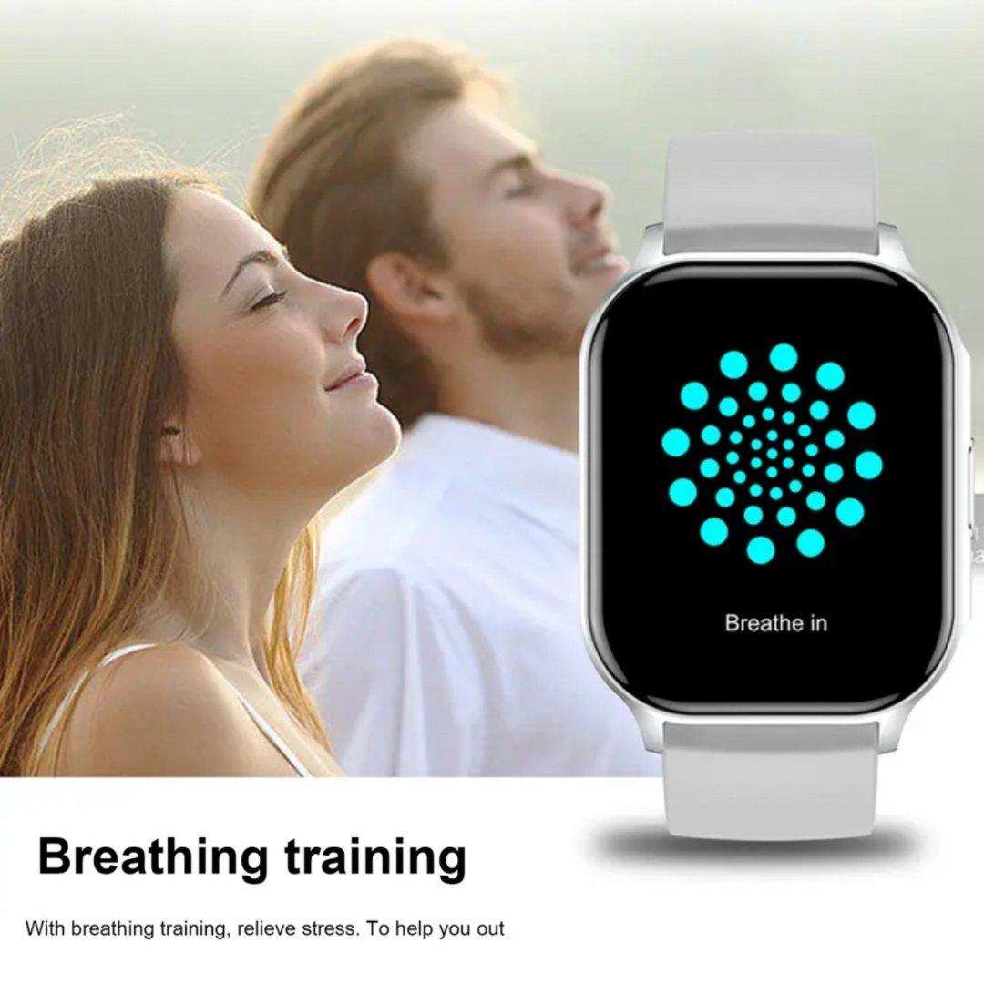 TUTT Classic Smartwatch AMOLED 2.04” Screen | GPS Exercise SpO2 Stress & Sleep Monitoring Calorie & Activity Tracker IP67 Men Women Smart Watch Two Straps Steel+ Rubber H6